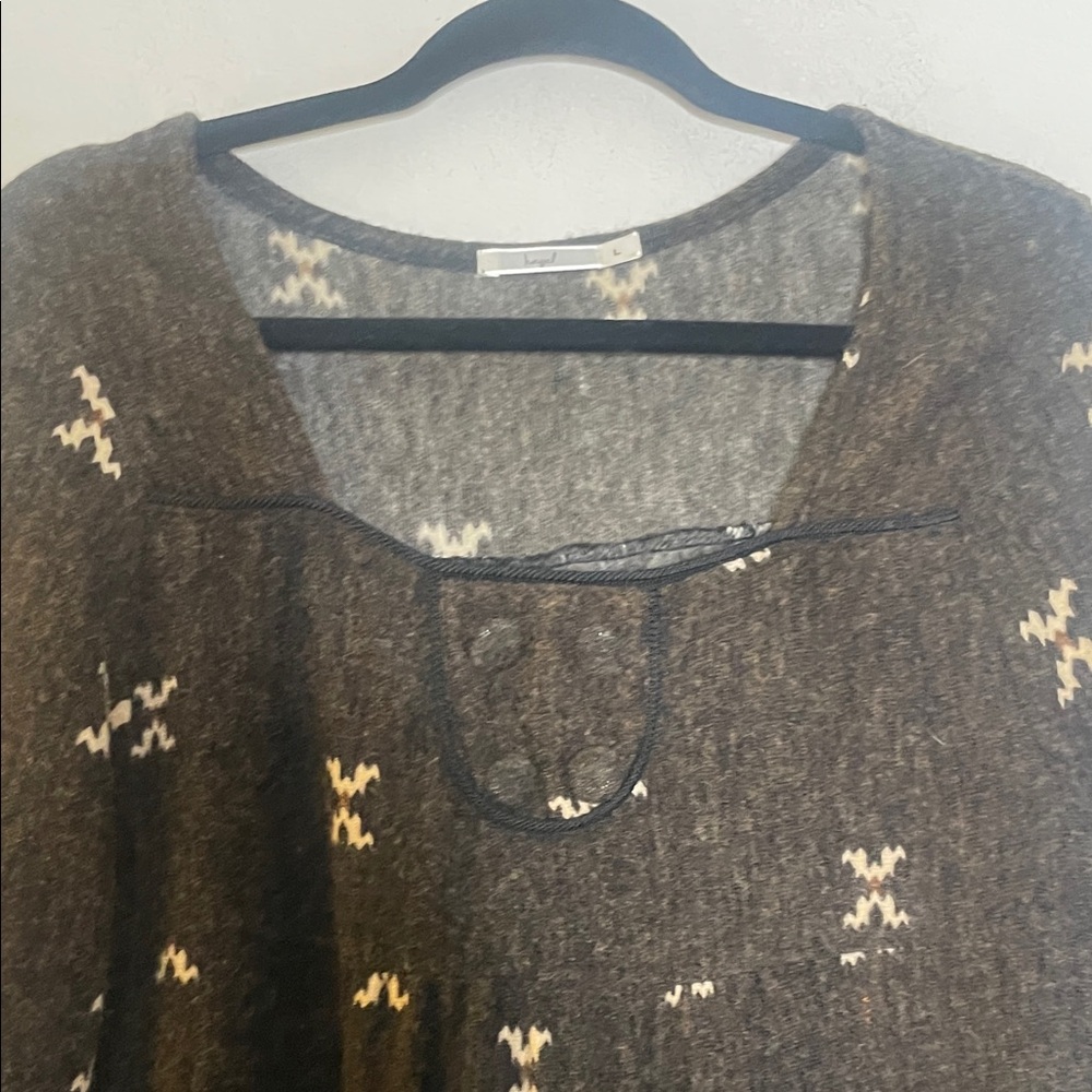 Hazel Brown Multicolor Patterned Long Sleeve Dress - image 3